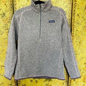 Patagonia Medium Purple Quarter-Zip Fleece Pullover